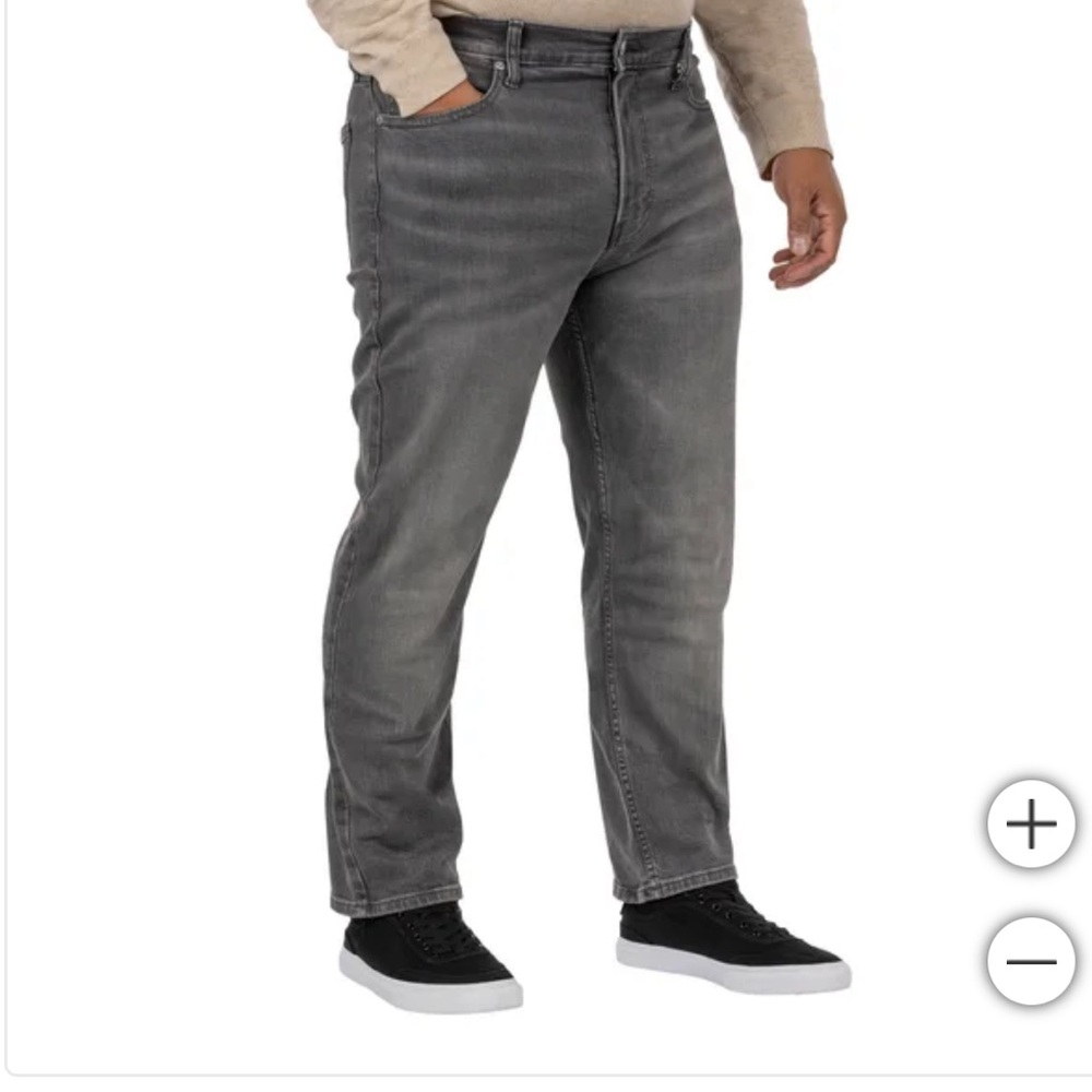 Calvin Klein Men's Gray Straight-Leg Jeans